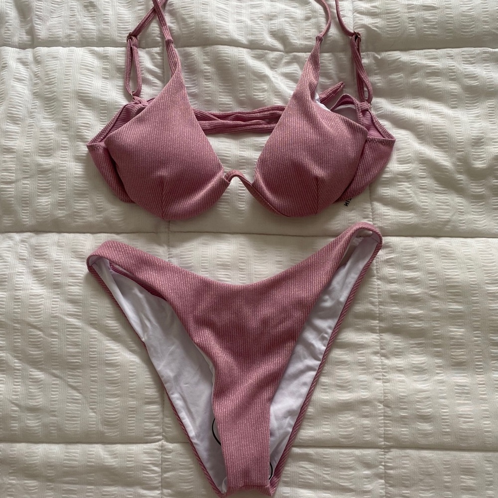 ✨NEW✨ Pink Shimmer Bikini